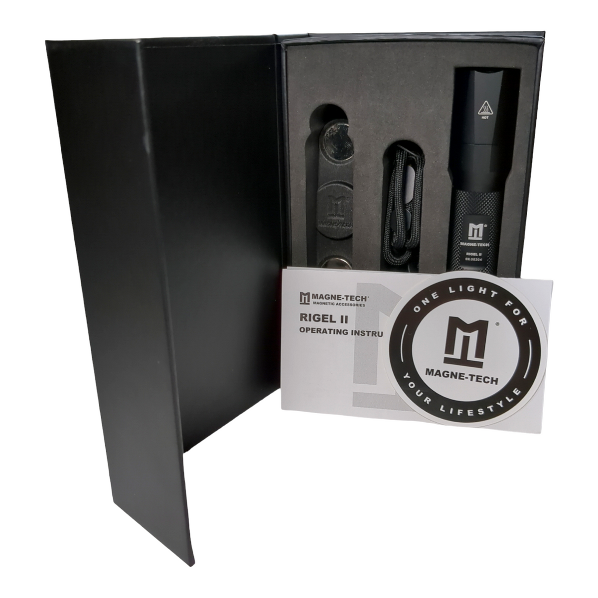 Rigel II-Home: 1100 Lumen Magnetic Tactical Flashlight Kit for Home or RV